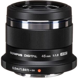 Olympus 45mm f/1.8 Black Lens